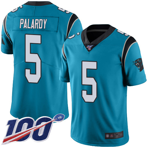 Carolina Panthers Limited Blue Youth Michael Palardy Alternate Jersey NFL Football #5 100th Season Vapor Untouchable->women nfl jersey->Women Jersey